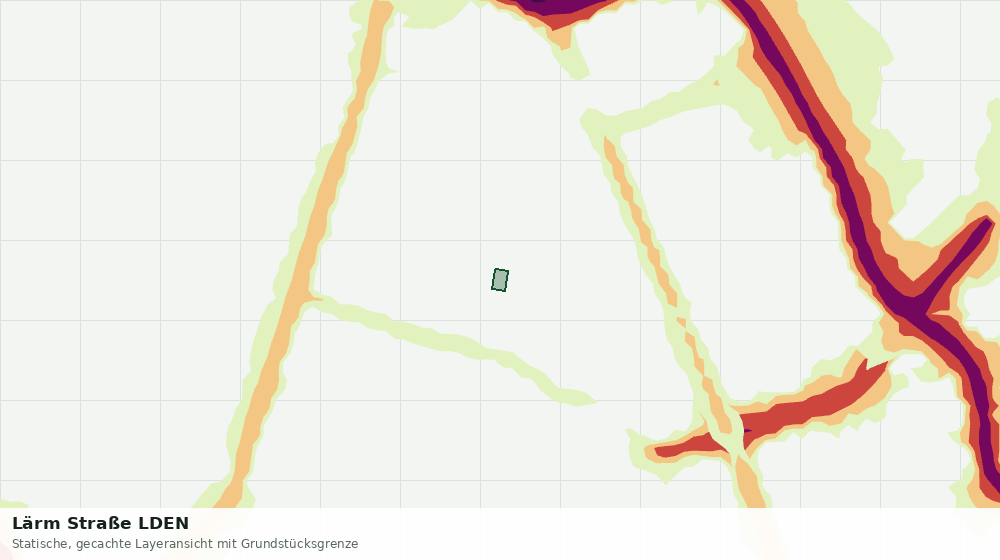 Statische Kartenansicht: Lärm Straße LDEN
