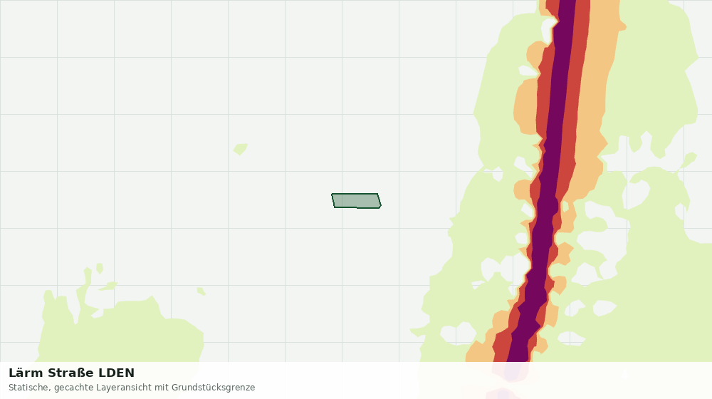 Statische Kartenansicht: Lärm Straße LDEN