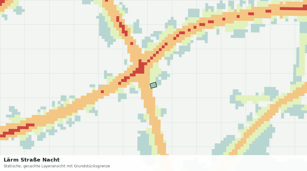 Statische Kartenansicht: Lärm Straße Nacht