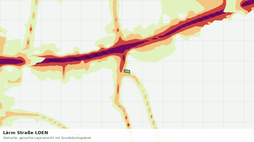 Statische Kartenansicht: Lärm Straße LDEN