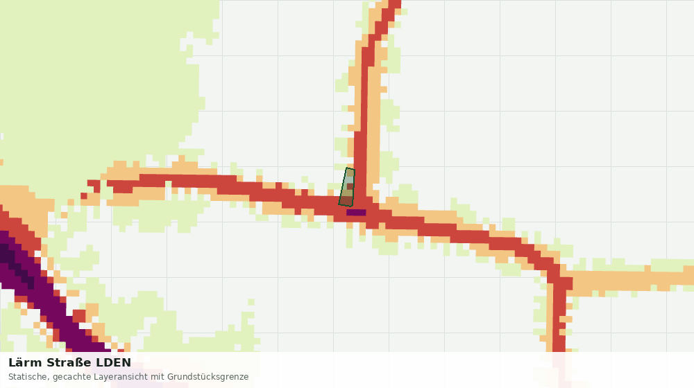 Statische Kartenansicht: Lärm Straße LDEN