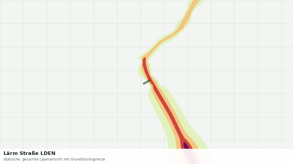 Statische Kartenansicht: Lärm Straße LDEN