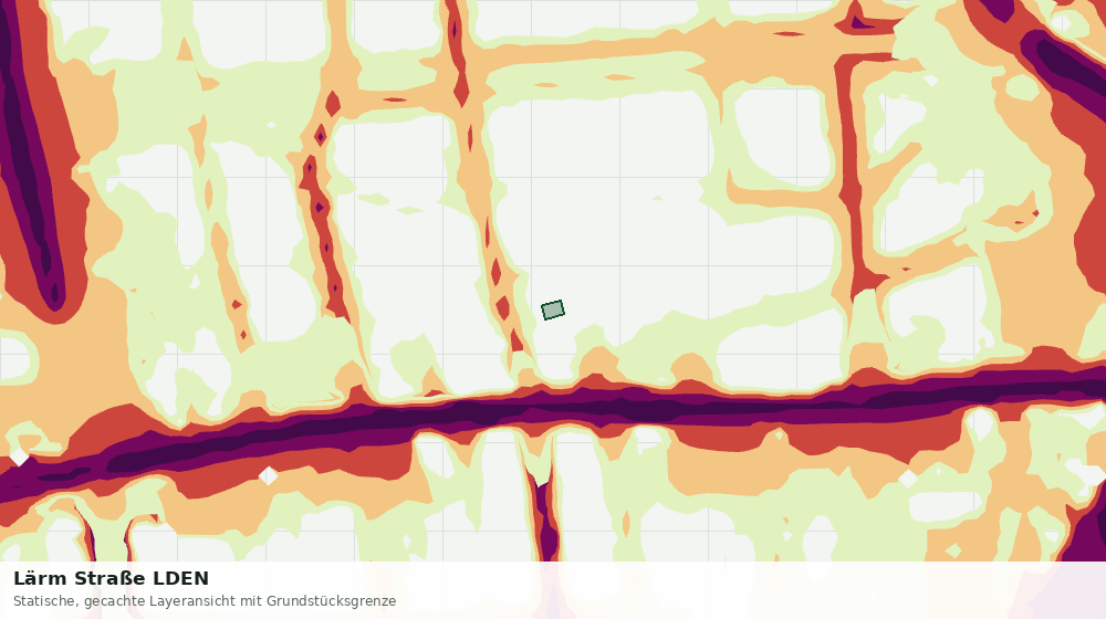 Statische Kartenansicht: Lärm Straße LDEN