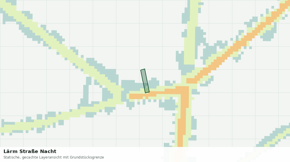 Statische Kartenansicht: Lärm Straße Nacht