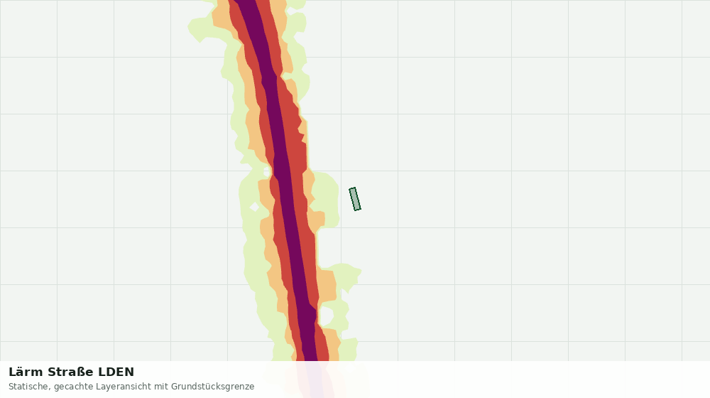 Statische Kartenansicht: Lärm Straße LDEN