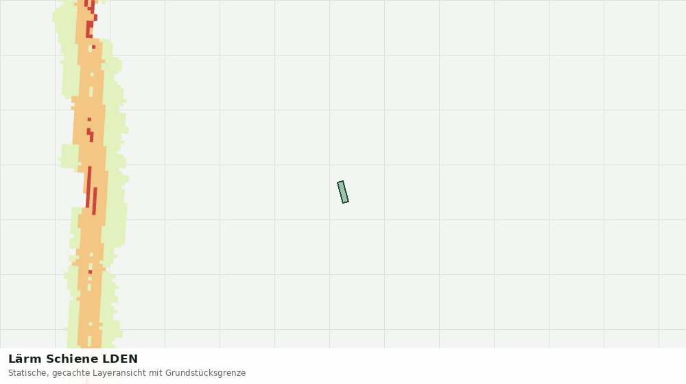 Statische Kartenansicht: Lärm Schiene LDEN