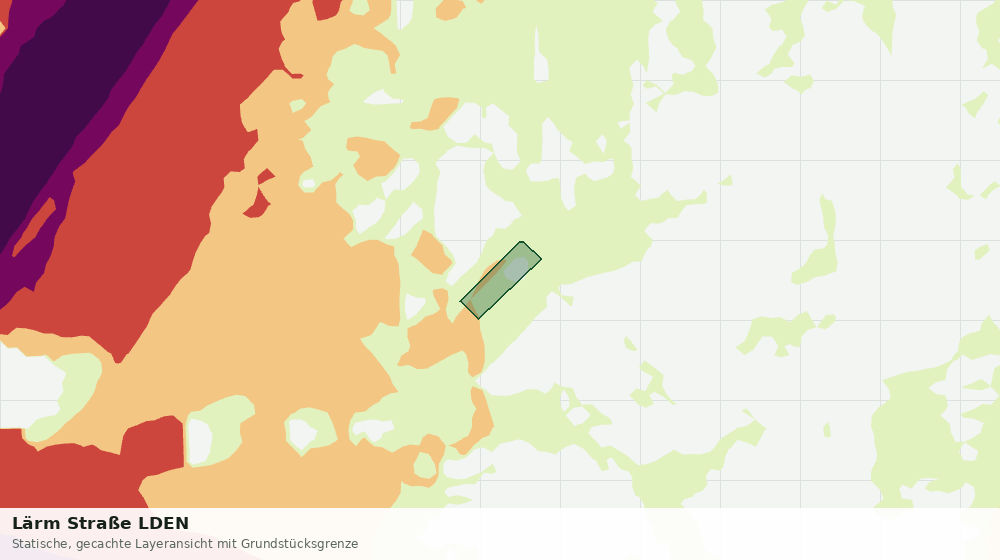 Statische Kartenansicht: Lärm Straße LDEN