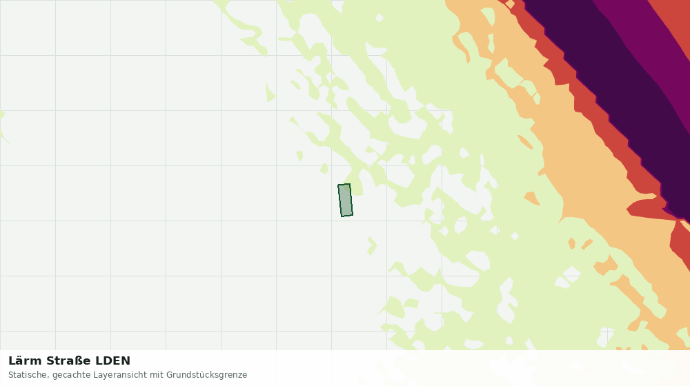 Statische Kartenansicht: Lärm Straße LDEN