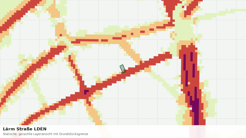 Statische Kartenansicht: Lärm Straße LDEN