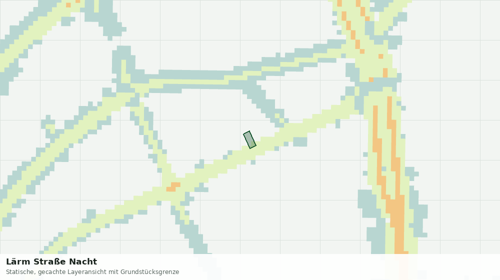Statische Kartenansicht: Lärm Straße Nacht