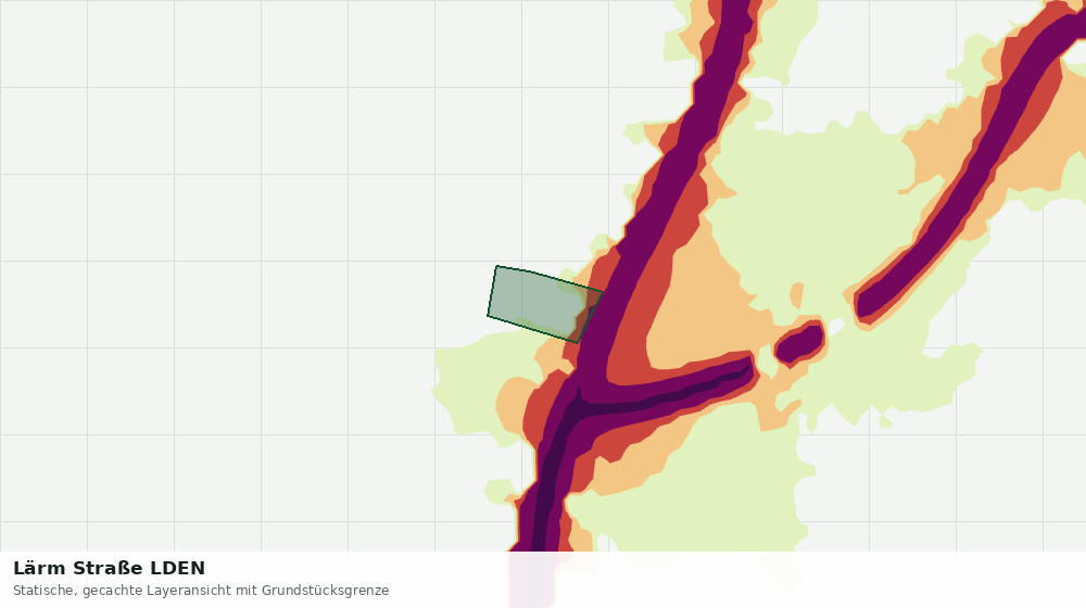 Statische Kartenansicht: Lärm Straße LDEN
