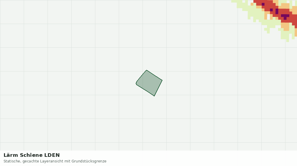 Statische Kartenansicht: Lärm Schiene LDEN