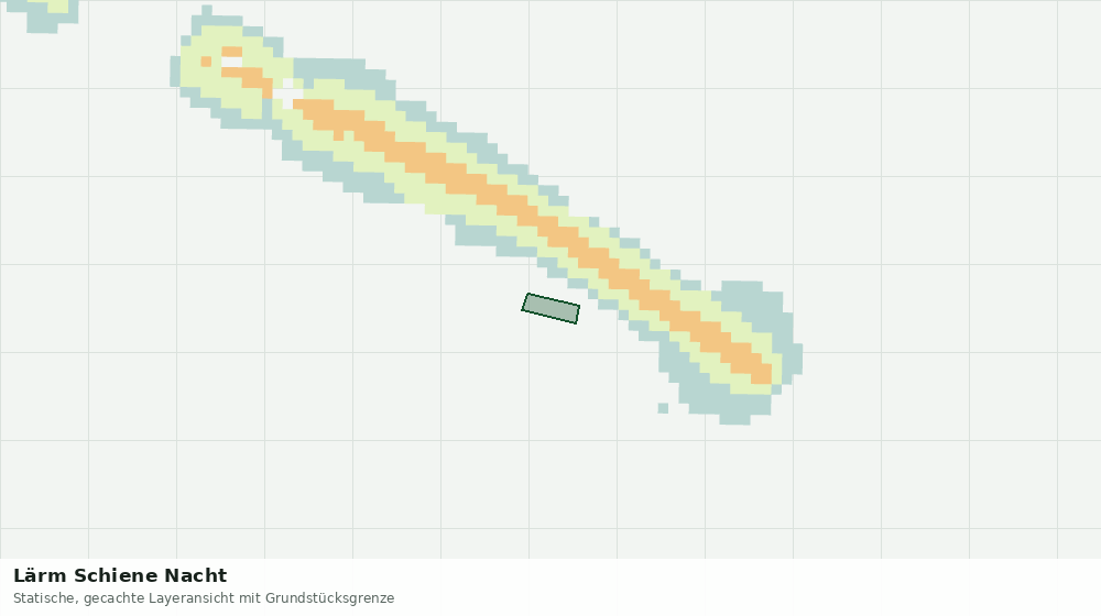 Statische Kartenansicht: Lärm Schiene Nacht