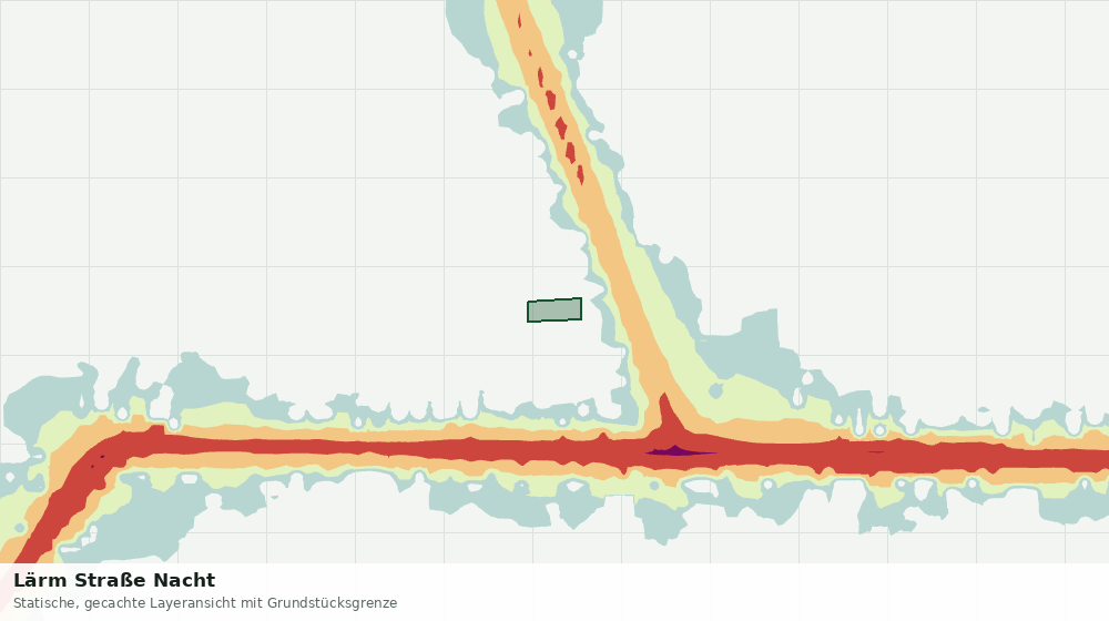 Statische Kartenansicht: Lärm Straße Nacht