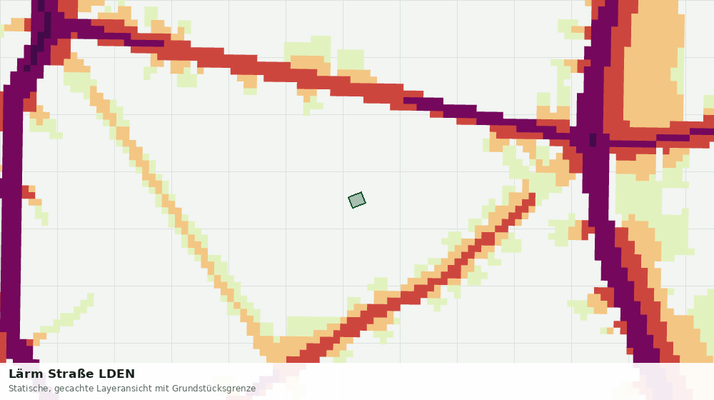 Statische Kartenansicht: Lärm Straße LDEN