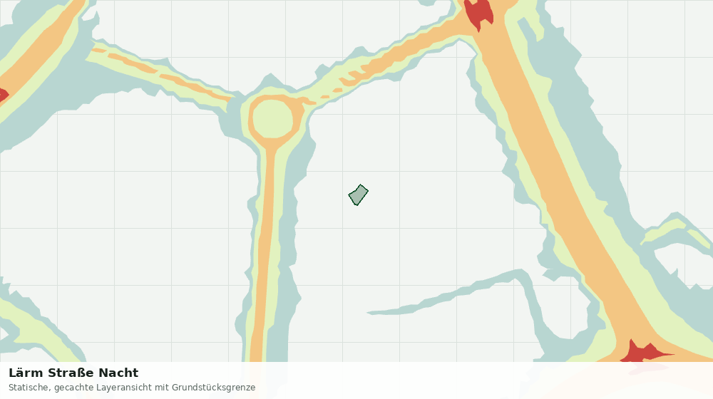 Statische Kartenansicht: Lärm Straße Nacht