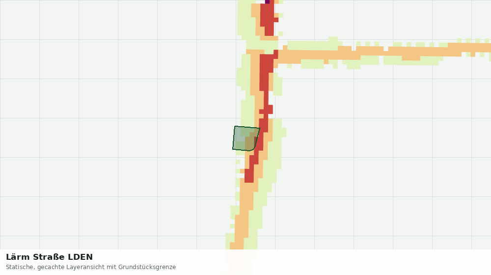 Statische Kartenansicht: Lärm Straße LDEN