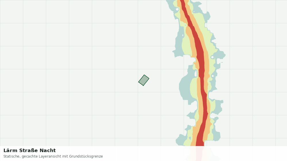 Statische Kartenansicht: Lärm Straße Nacht