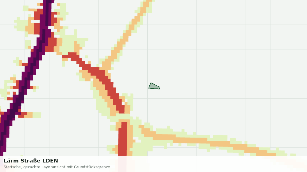 Statische Kartenansicht: Lärm Straße LDEN