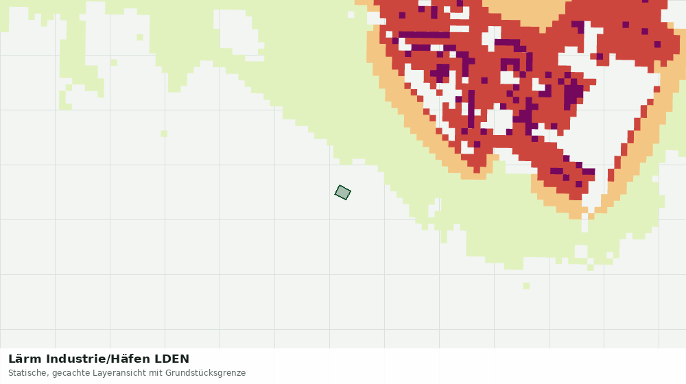 Statische Kartenansicht: Lärm Industrie/Häfen LDEN