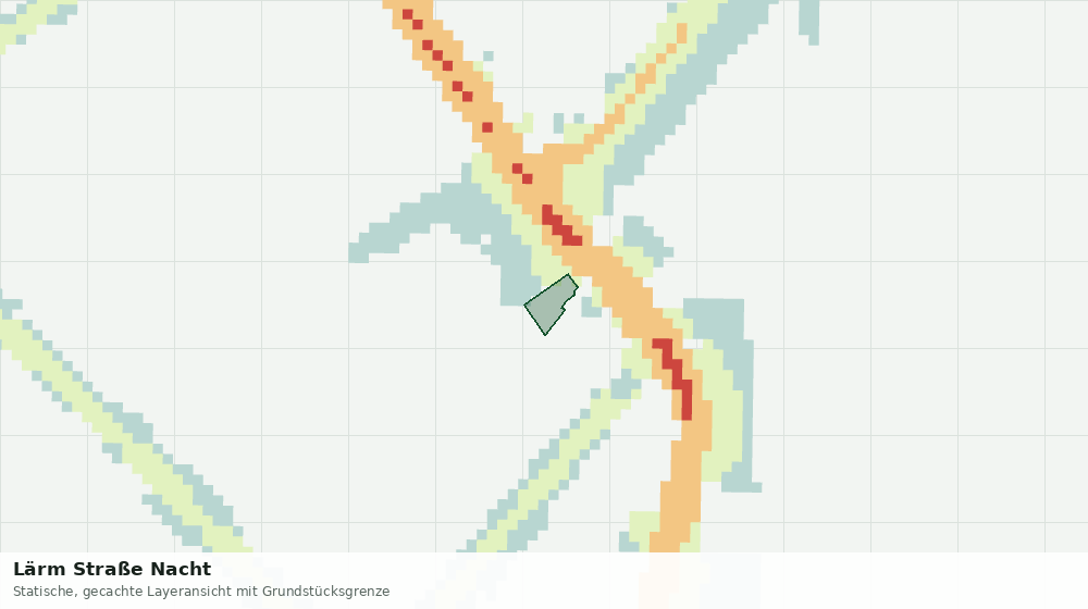 Statische Kartenansicht: Lärm Straße Nacht