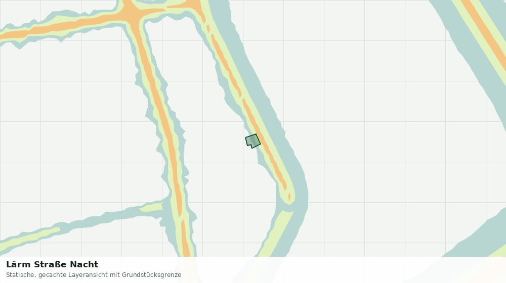 Statische Kartenansicht: Lärm Straße Nacht