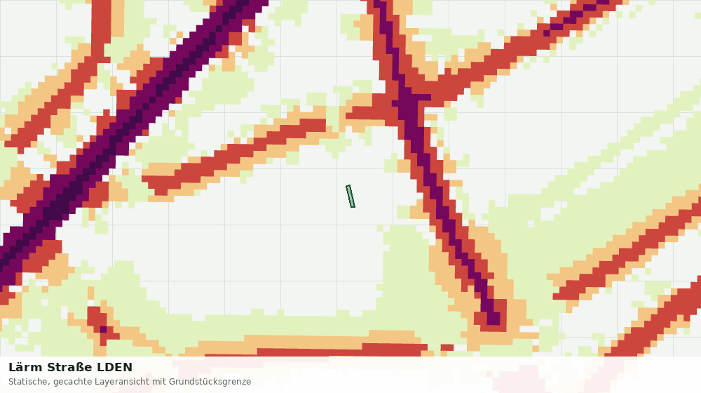 Statische Kartenansicht: Lärm Straße LDEN