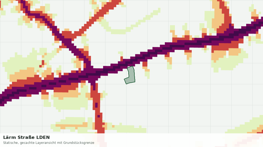 Statische Kartenansicht: Lärm Straße LDEN