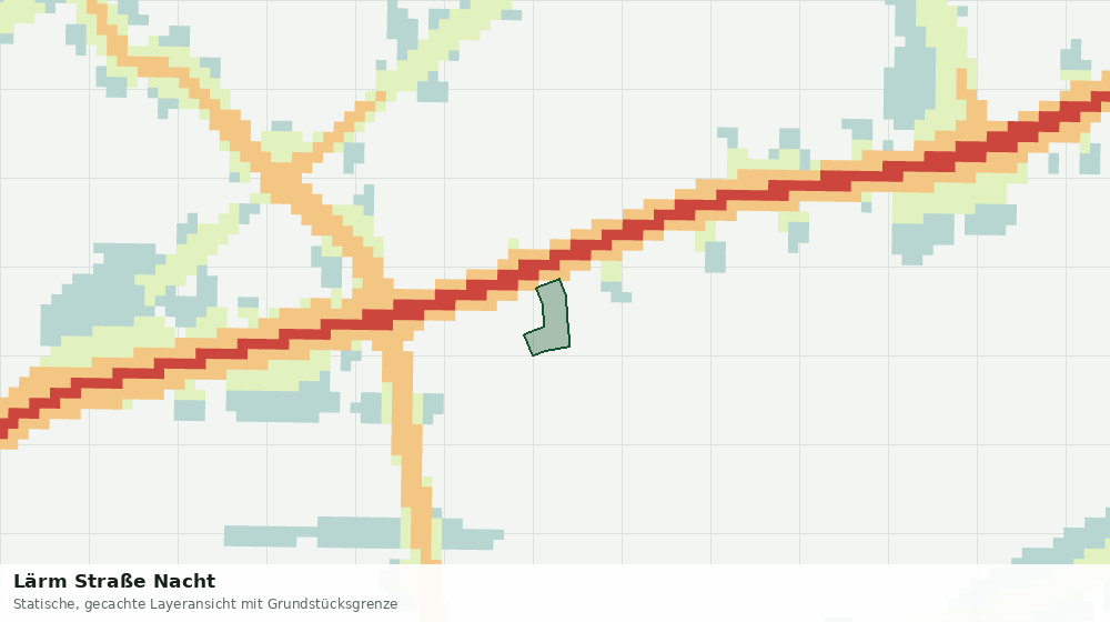 Statische Kartenansicht: Lärm Straße Nacht