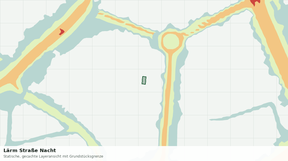 Statische Kartenansicht: Lärm Straße Nacht