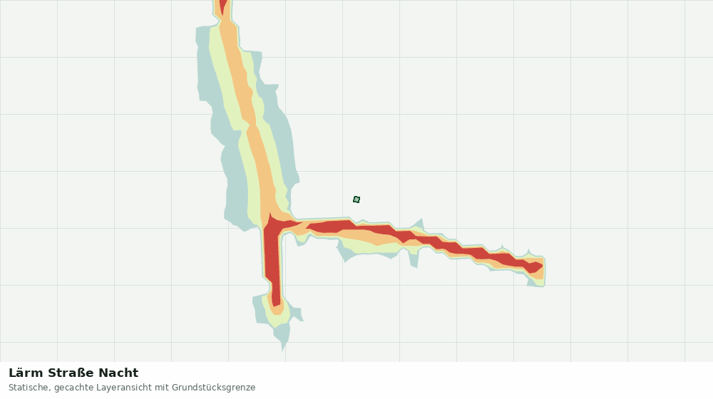 Statische Kartenansicht: Lärm Straße Nacht