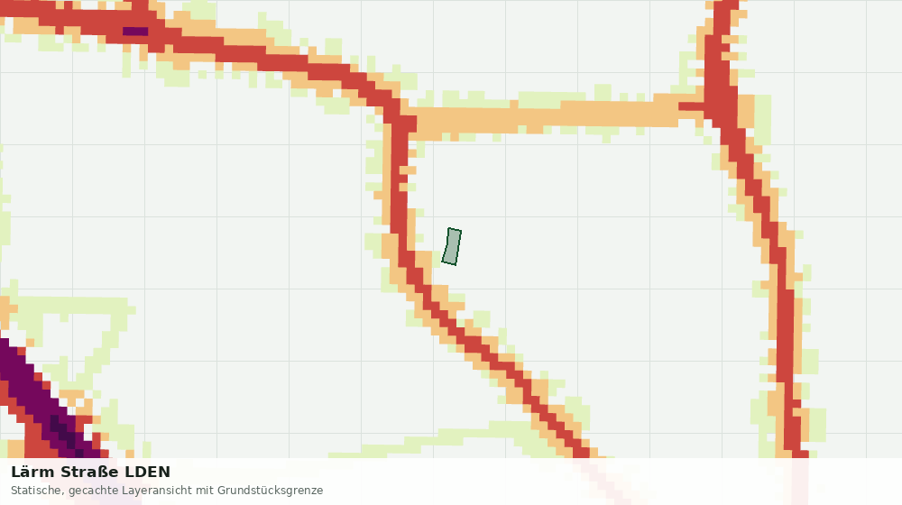 Statische Kartenansicht: Lärm Straße LDEN