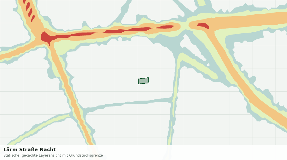 Statische Kartenansicht: Lärm Straße Nacht