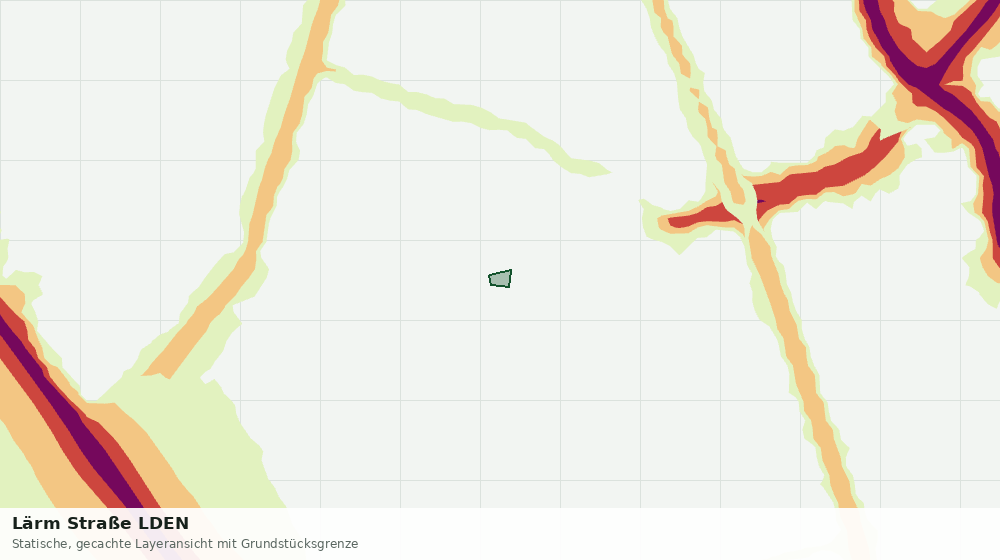 Statische Kartenansicht: Lärm Straße LDEN