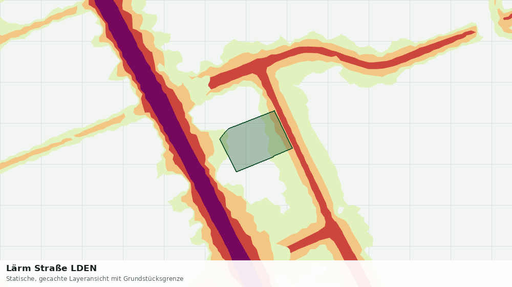 Statische Kartenansicht: Lärm Straße LDEN