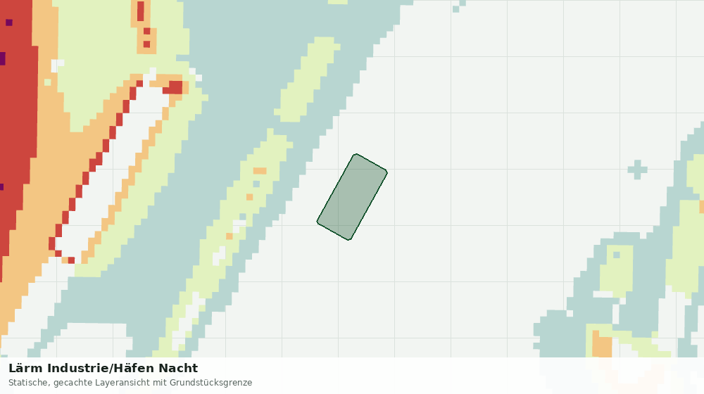Statische Kartenansicht: Lärm Industrie/Häfen Nacht