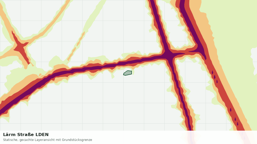 Statische Kartenansicht: Lärm Straße LDEN