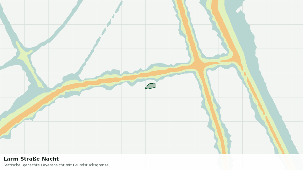 Statische Kartenansicht: Lärm Straße Nacht
