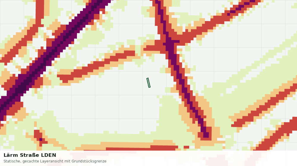 Statische Kartenansicht: Lärm Straße LDEN