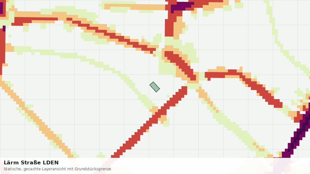 Statische Kartenansicht: Lärm Straße LDEN