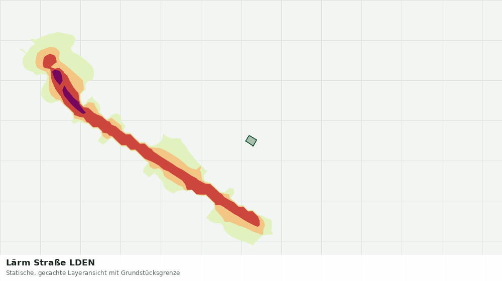 Statische Kartenansicht: Lärm Straße LDEN