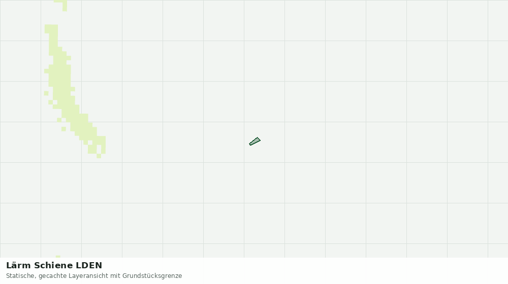 Statische Kartenansicht: Lärm Schiene LDEN