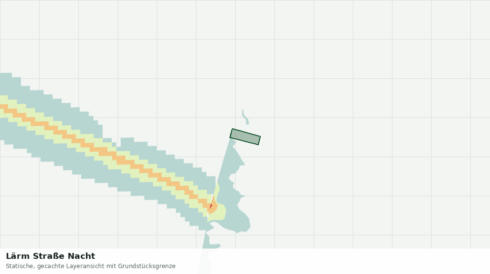 Statische Kartenansicht: Lärm Straße Nacht