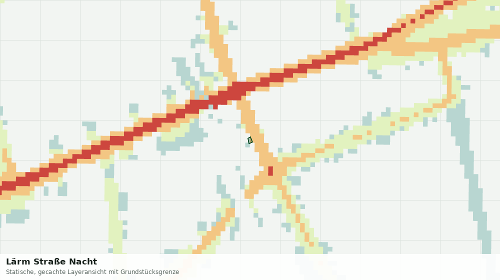 Statische Kartenansicht: Lärm Straße Nacht