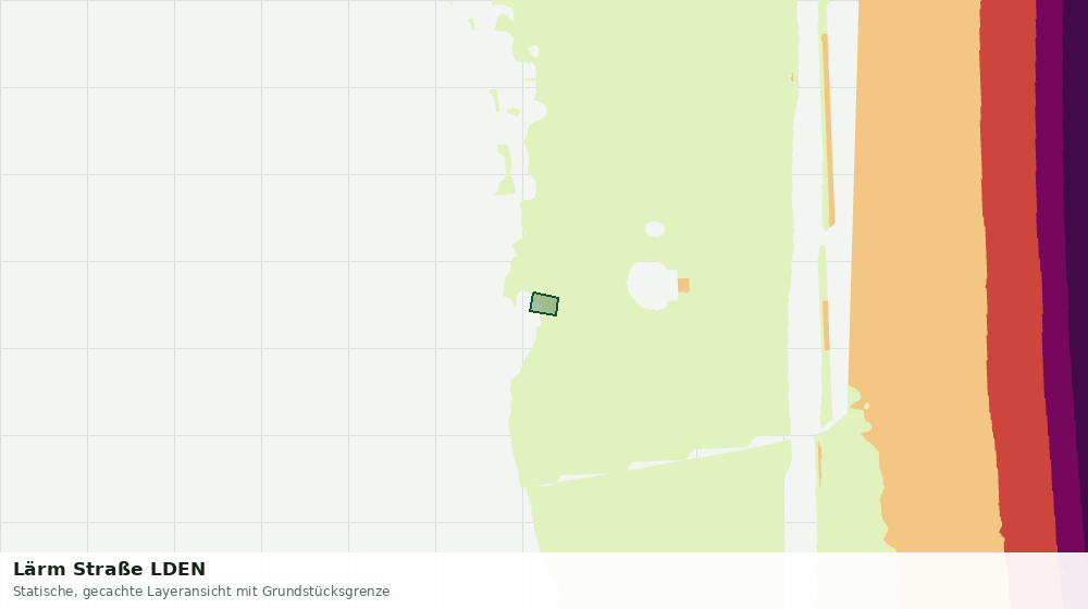 Statische Kartenansicht: Lärm Straße LDEN