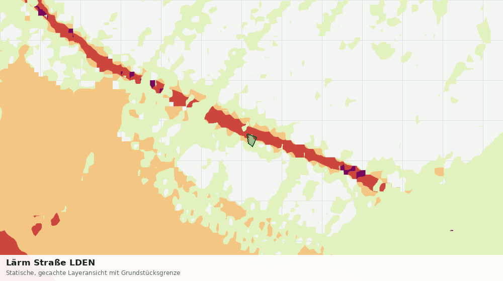 Statische Kartenansicht: Lärm Straße LDEN