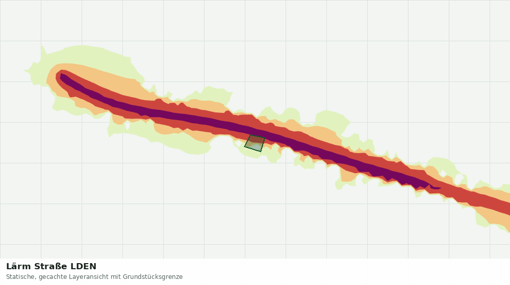 Statische Kartenansicht: Lärm Straße LDEN