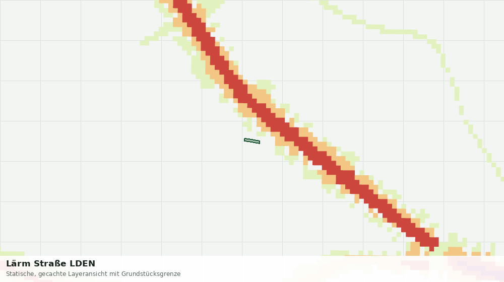 Statische Kartenansicht: Lärm Straße LDEN