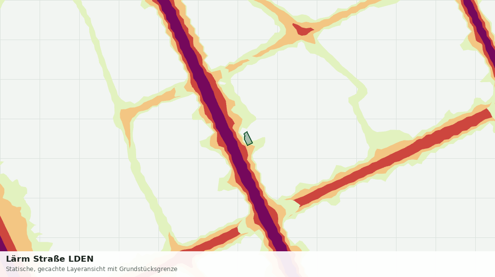 Statische Kartenansicht: Lärm Straße LDEN
