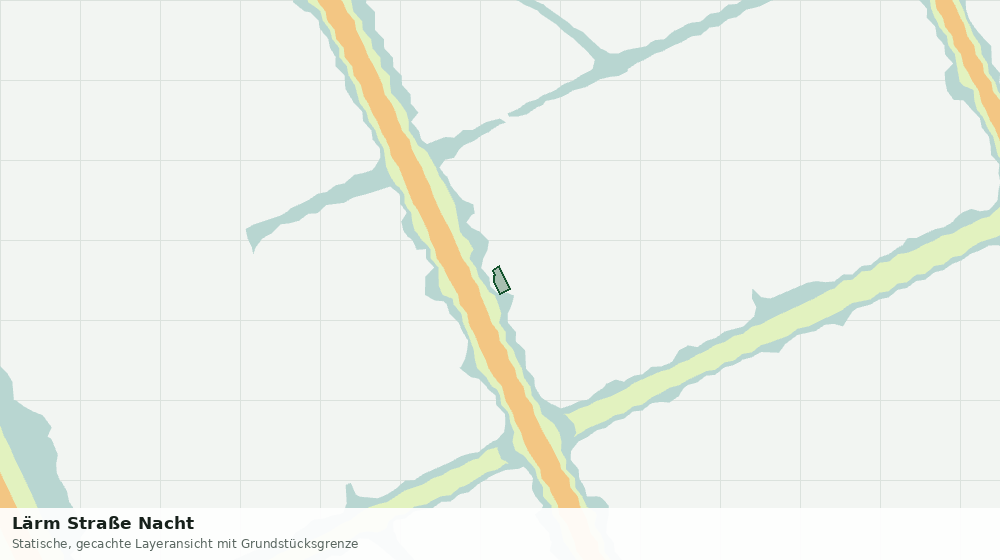 Statische Kartenansicht: Lärm Straße Nacht